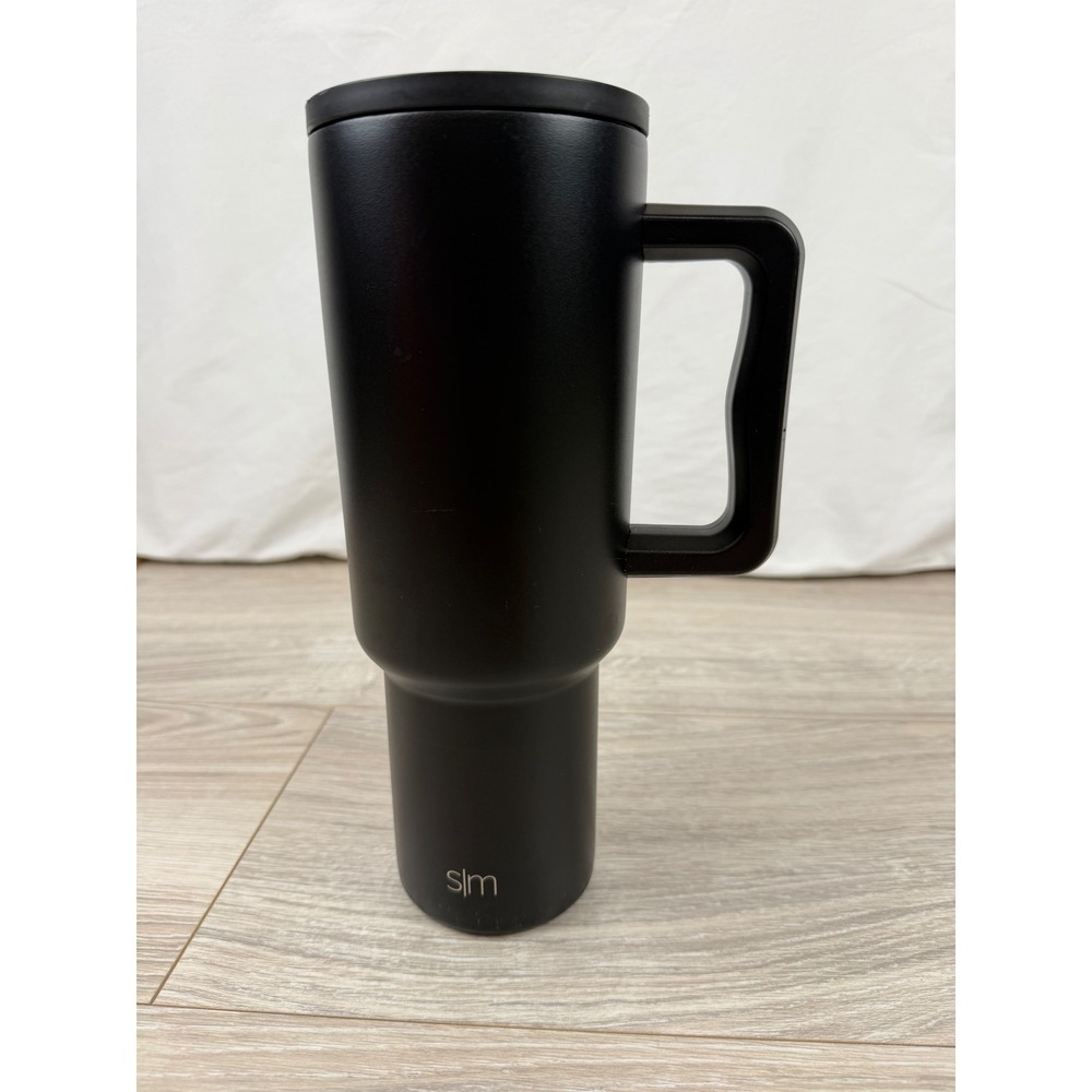 Simple Modern‎ 40oz Trek Tumbler Matte Black Stainless Steel Travel Mug No Straw
